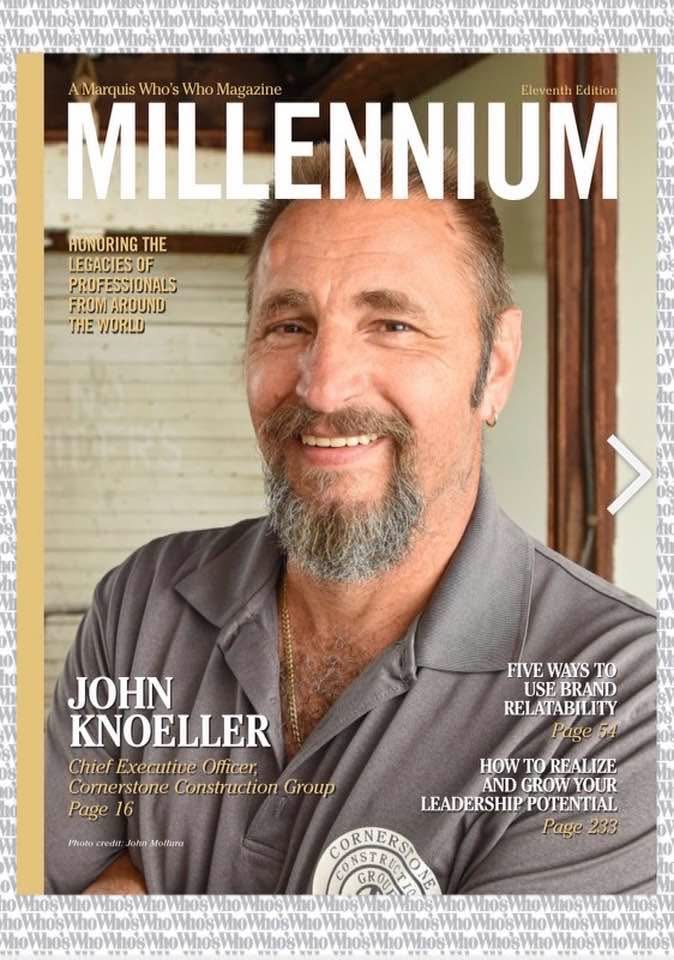 John Knoeller featured on the cover of Marquis Who's Who Millennium Magazine